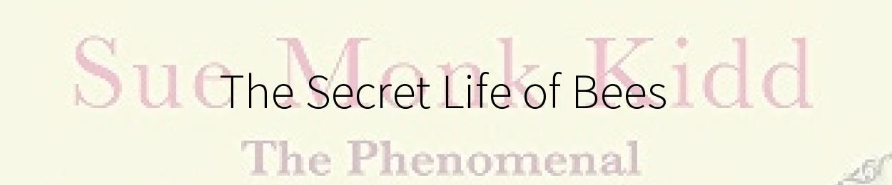 The Secret Life of Bees by Sue Monk Kidd