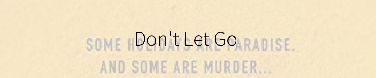 Don't Let Go by Michel Bussi