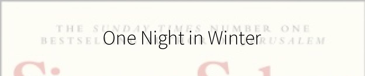 One Night in Winter by Simon Sebag Montefiore